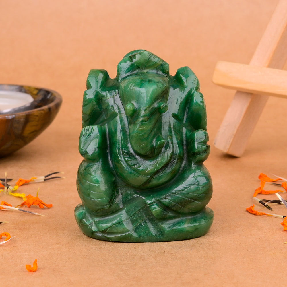 Budd Stone Ganesha Idol - 99 gms