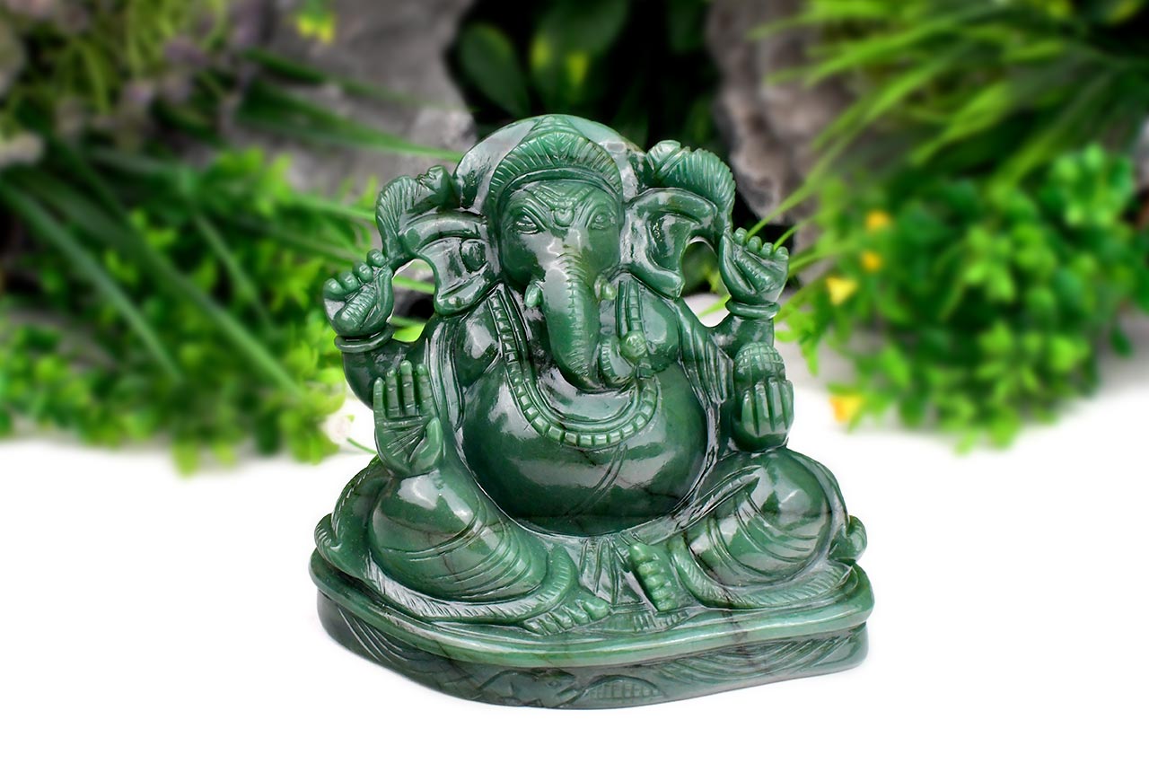 Budd Stone Ganesha Idol - 1.878 kgs