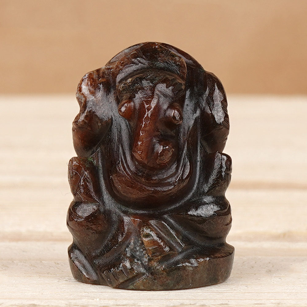 Gomedh Ganesh Idol - 61.75 Carats