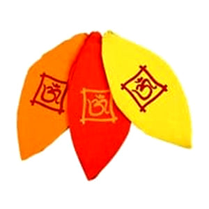Gomukhi OM Design-Saffron