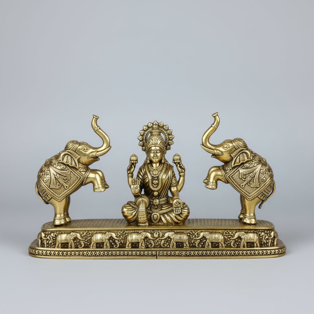 Gaj Lakshmi Ashtadhatu Idol