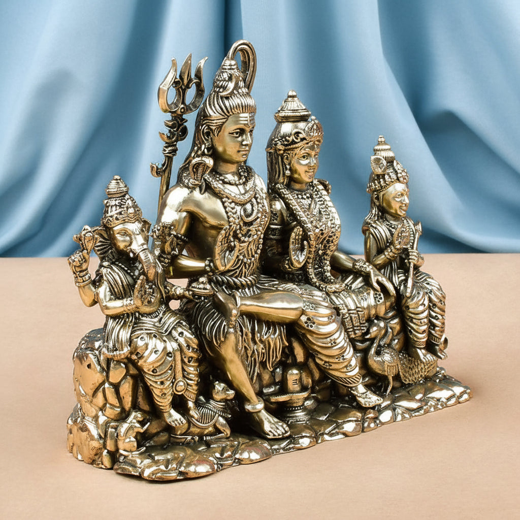 Shiva Parivar Ashtadhatu Idol