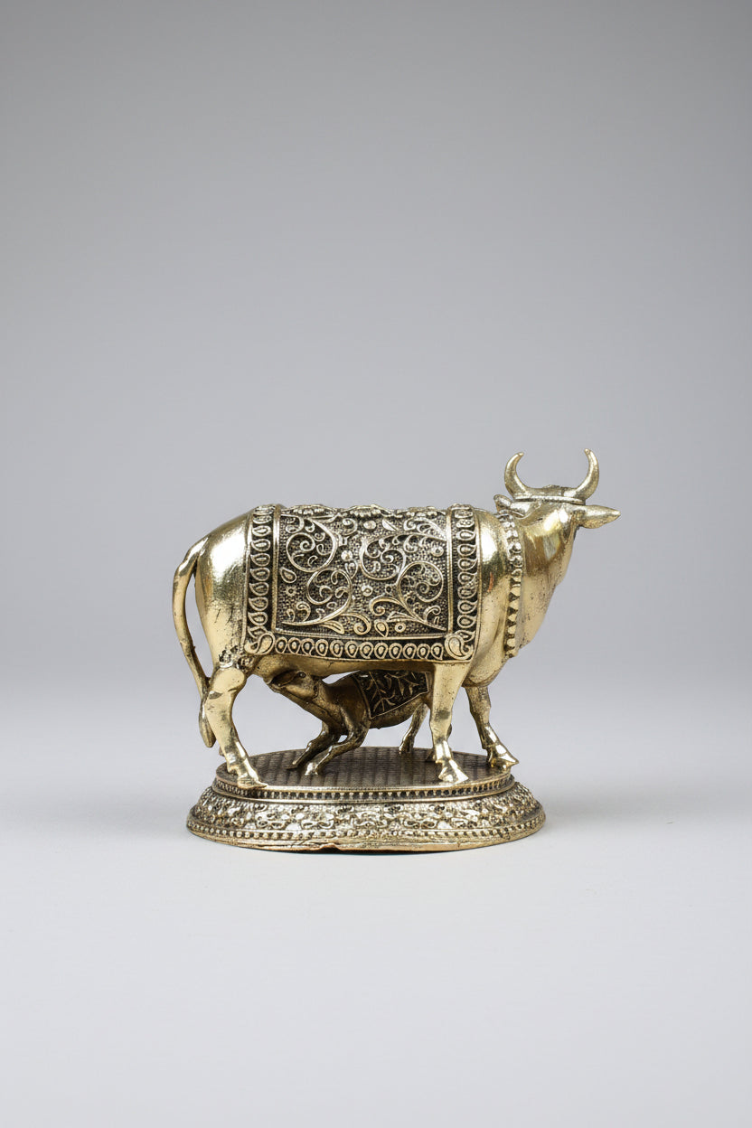 gaumata-with-calf-ashtadhatu-idol