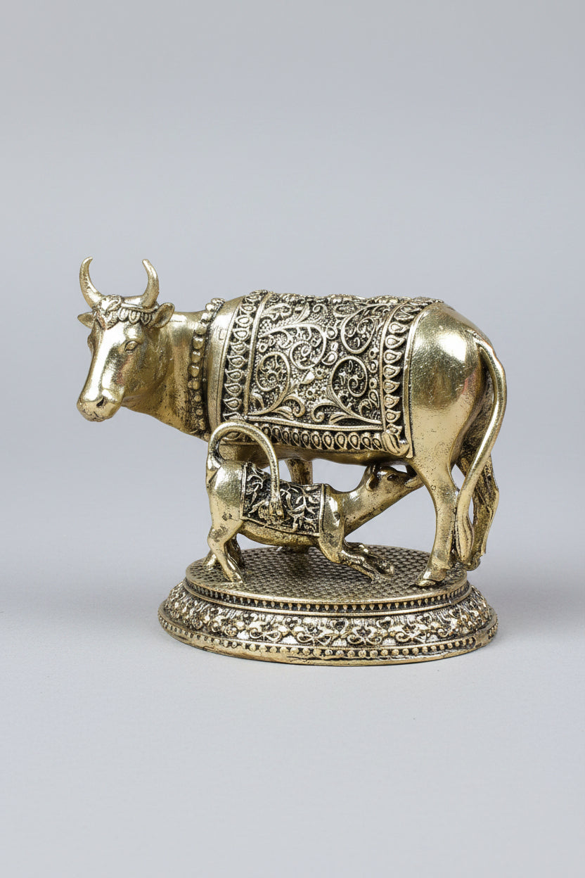 gaumata-with-calf-ashtadhatu-idol
