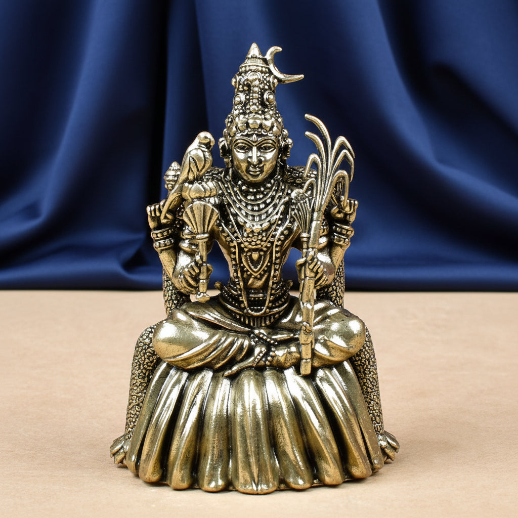 Goddess Raj Rajeshwari Devi Ashtadhatu Idol