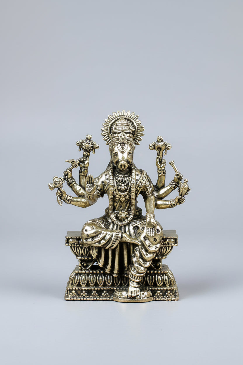 Goddess Varahi Amman Ashtadhatu Idol-5