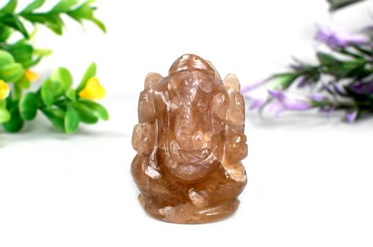 Fluorite Ganesha Idol - 82 gms