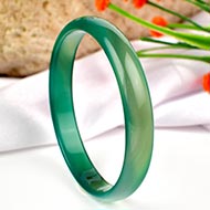 Green Agate Bangle (VI)