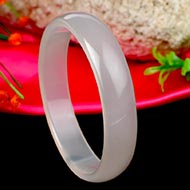 White Agate Bangle (III)