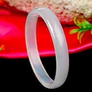 White Agate Bangle (IX)