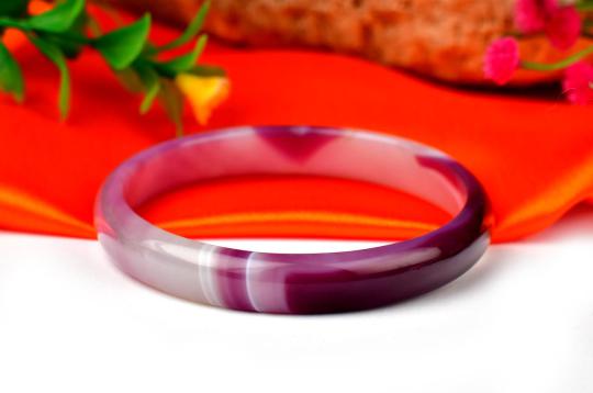 Purple Agate Bangle (VI)