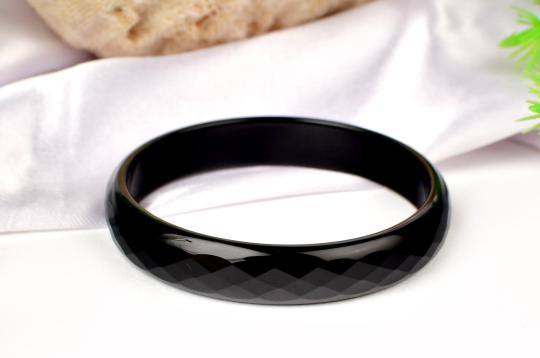 Designer Black Agate Bangle