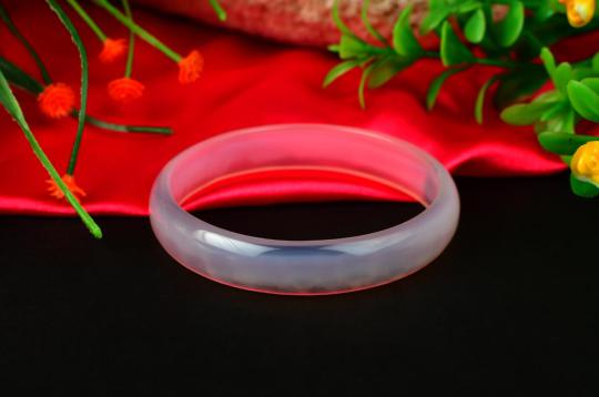 Rose Agate Bangle (VI)