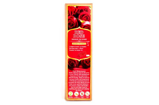 Red Rose Dhoop Incense (Natural Fragrance)