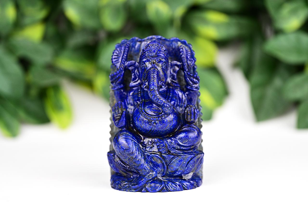 Lapis Lazuli Ganesh Idol - 992 gms