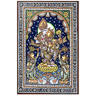 Radha Krishna Superfine Pattachitra Painting