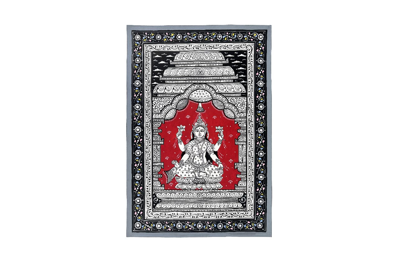 Goddess Lakshmi Pattachitra Painting