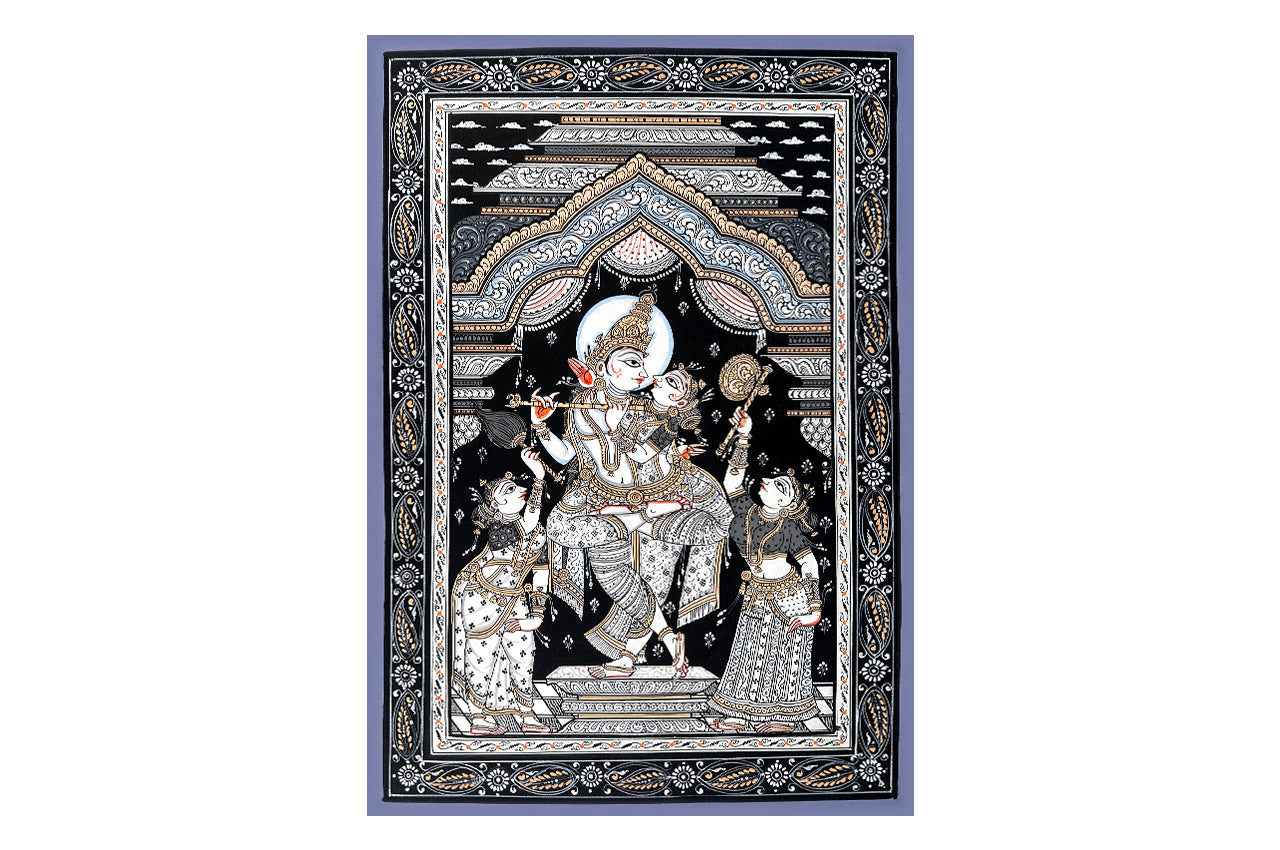 Radha Krishna Pattachitra Painting
