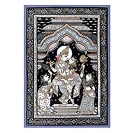 Radha Krishna Pattachitra Painting