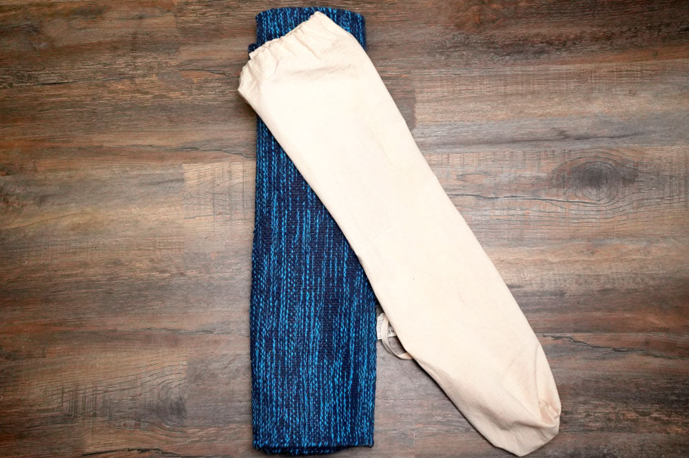 Handwoven Thick Cotton Yoga Mat-Sky Blue