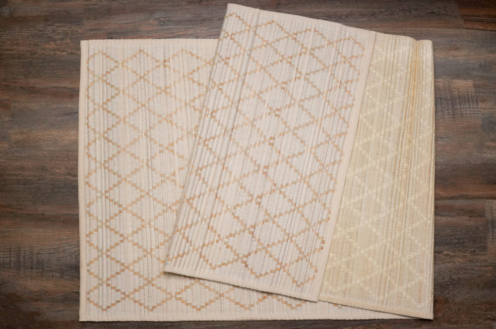 Natural Sambhu Straw Grass & Cotton Yoga Mat