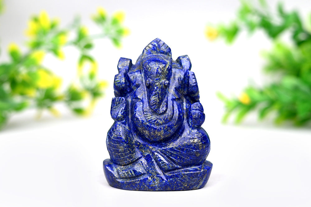 Lapis Lazuli Ganpati Murti - 110 gms