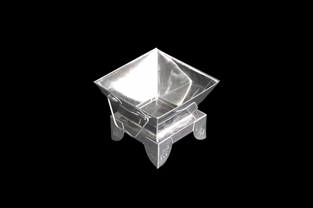 Square Steel Havan Kund For Yagna Agnihotra Homa-5 x 5 inches (Base)