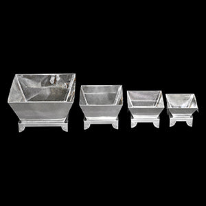Square Steel Havan Kund For Yagna Agnihotra Homa-6 x 6 inches (Base)