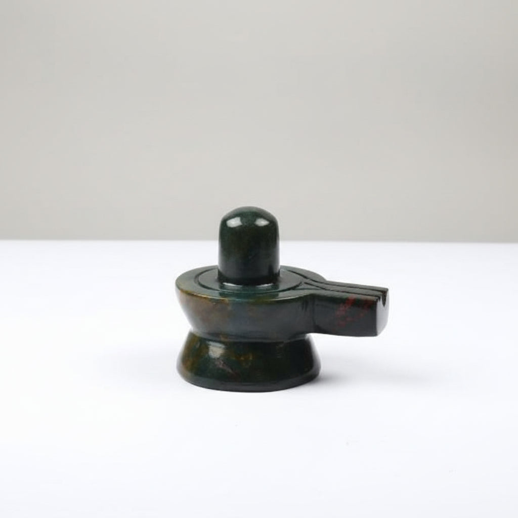 Blood Stone Shivaling 200 to 210 gms