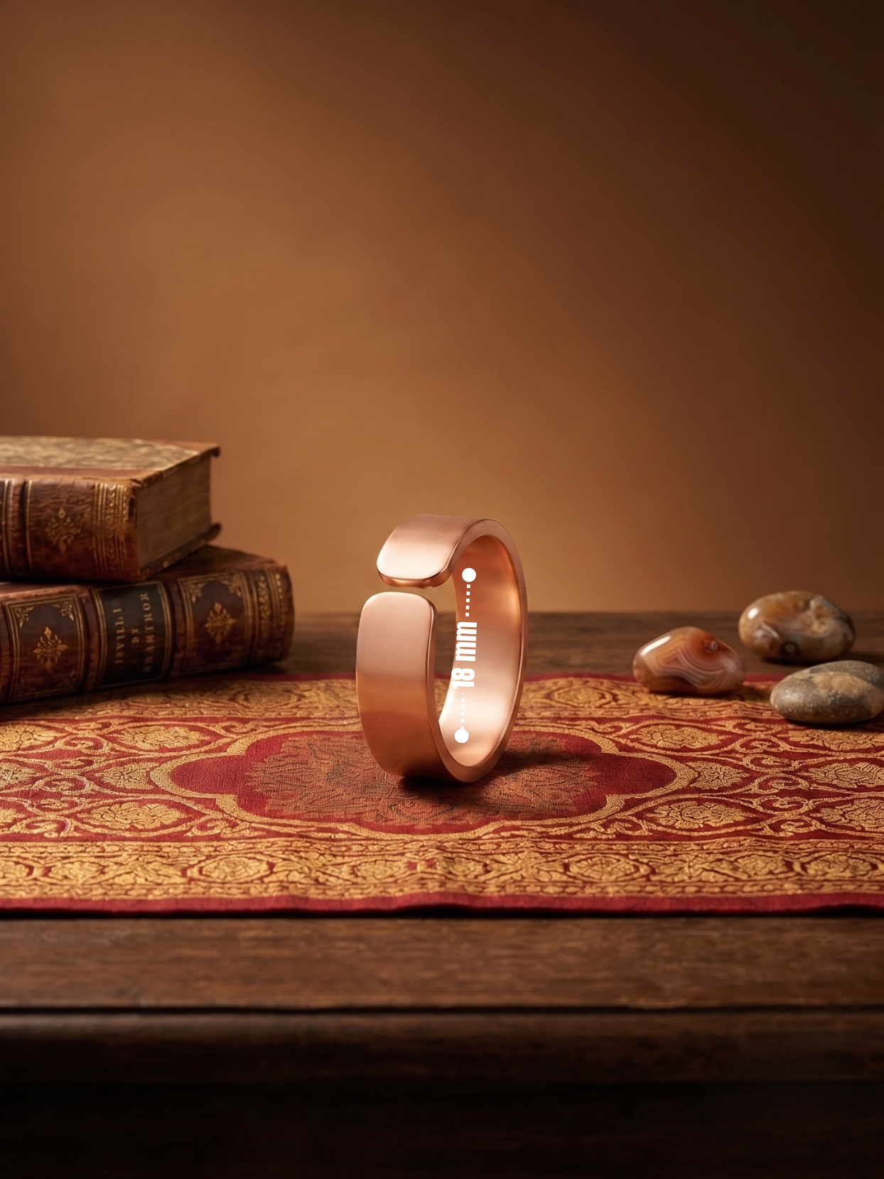 Handmade Adjustable Copper Ring -2