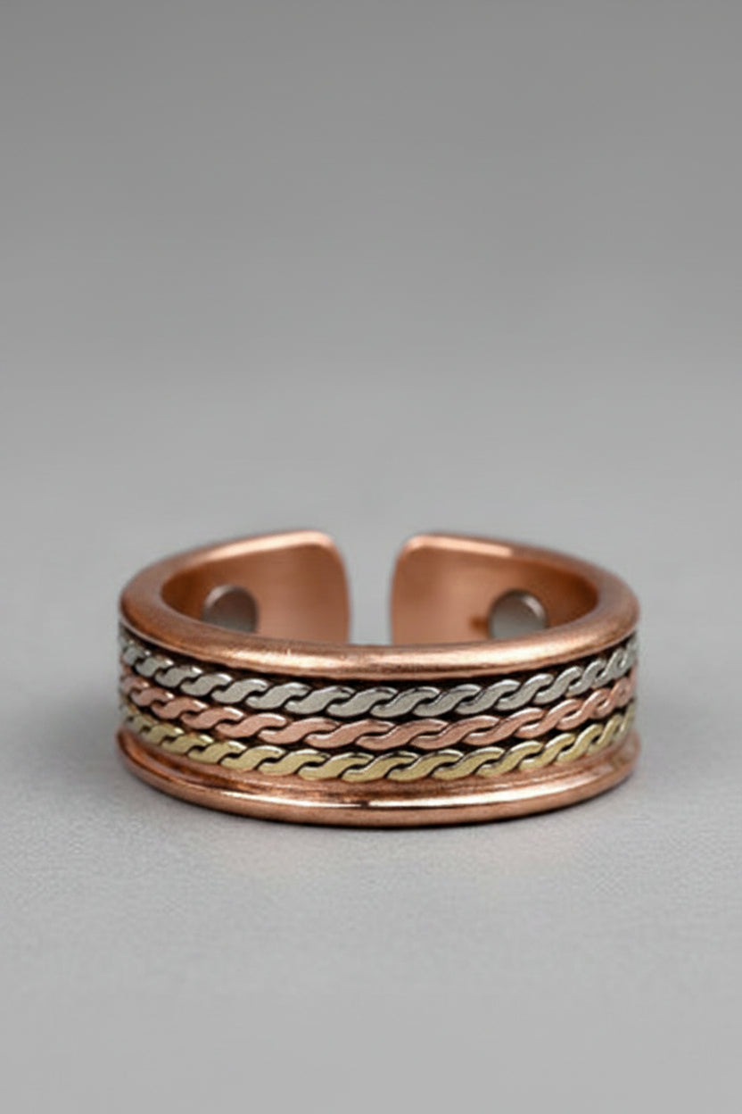Handmade Adjustable Pure Copper Ring-5