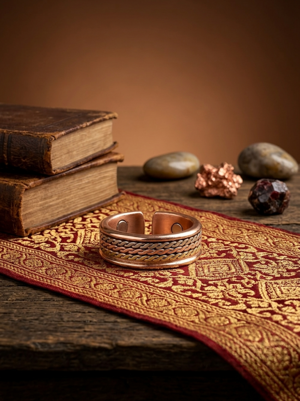 Handmade Adjustable Pure Copper Ring