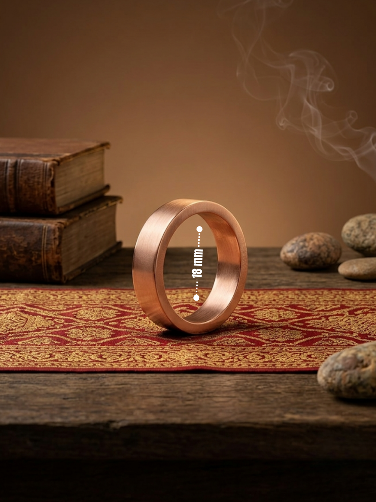 Handmade Copper Ring Traditional Tamba Jewelry for Men and Women-2