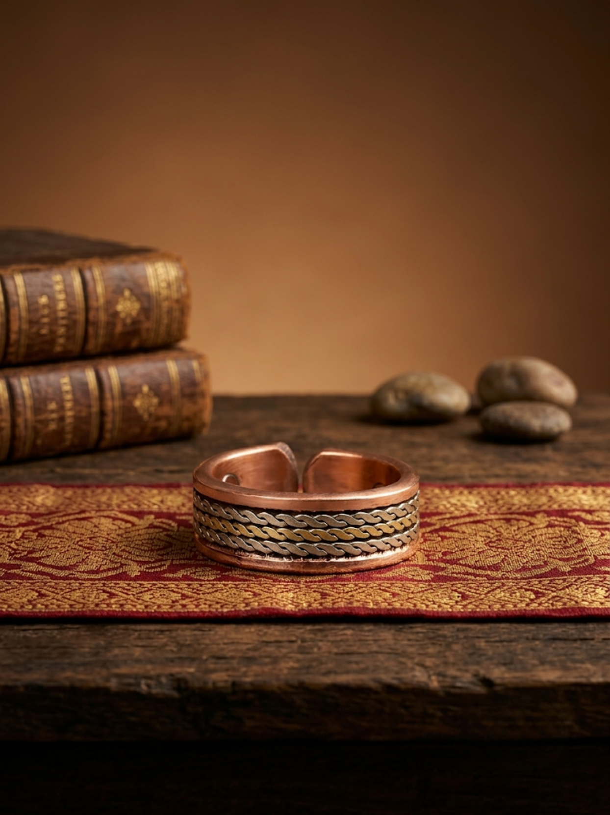 Handmade Copper Ring for Healing - Adjustable Fashion Jewelry