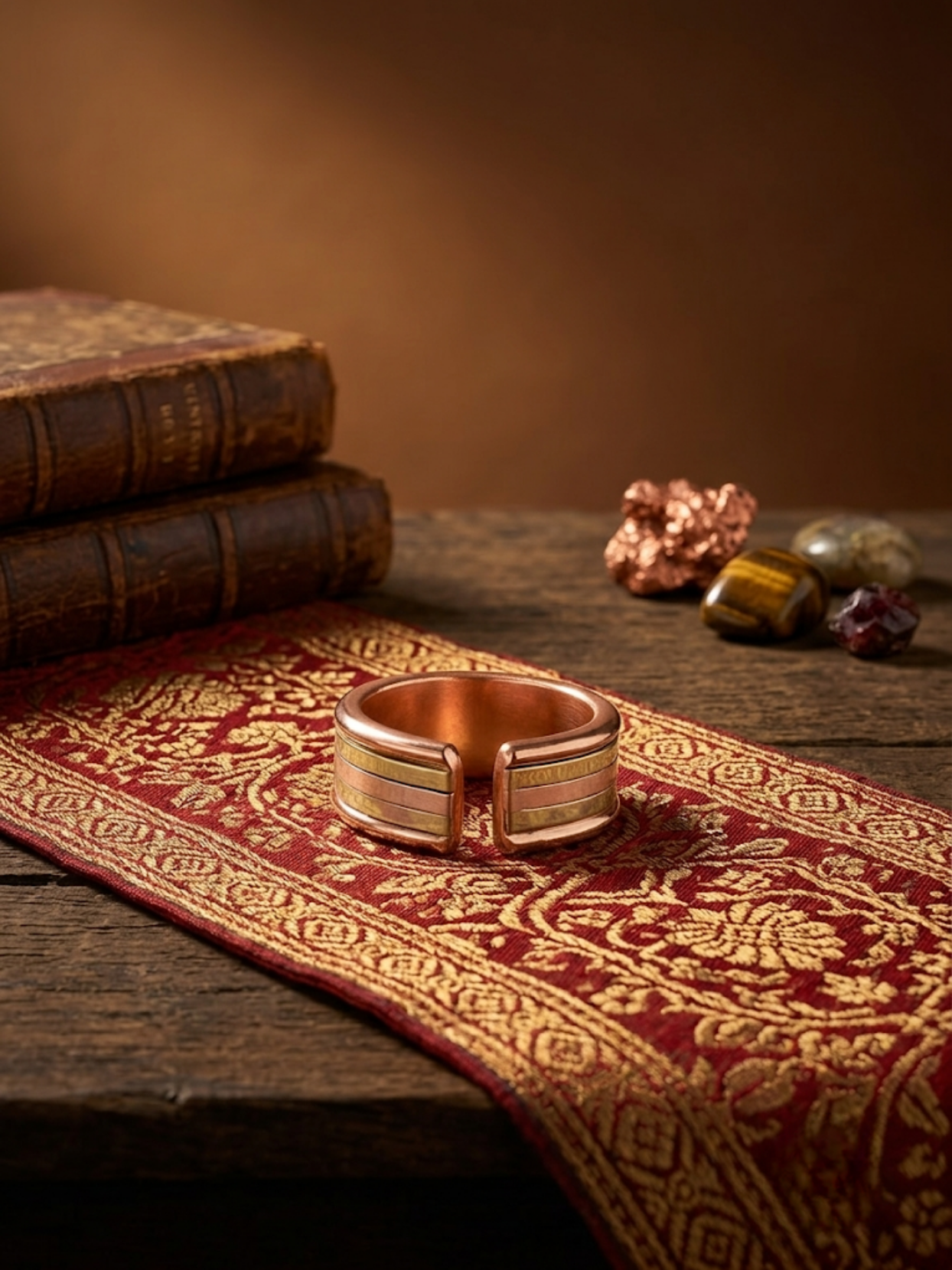 Handmade Designer Copper Ring Trendy Fashion Ring for Men and Women-4