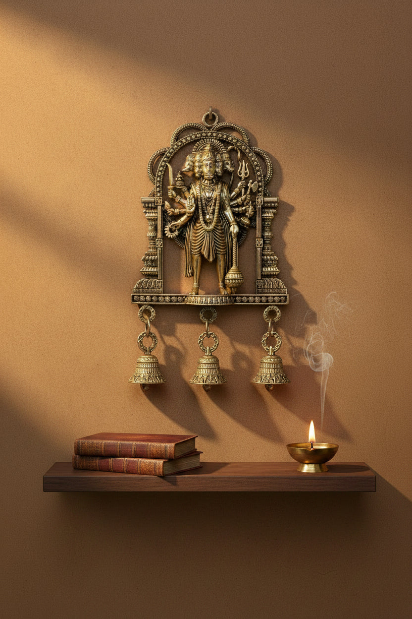 Hanging Panchmukhi Hanuman Ashtadhatu Idol 