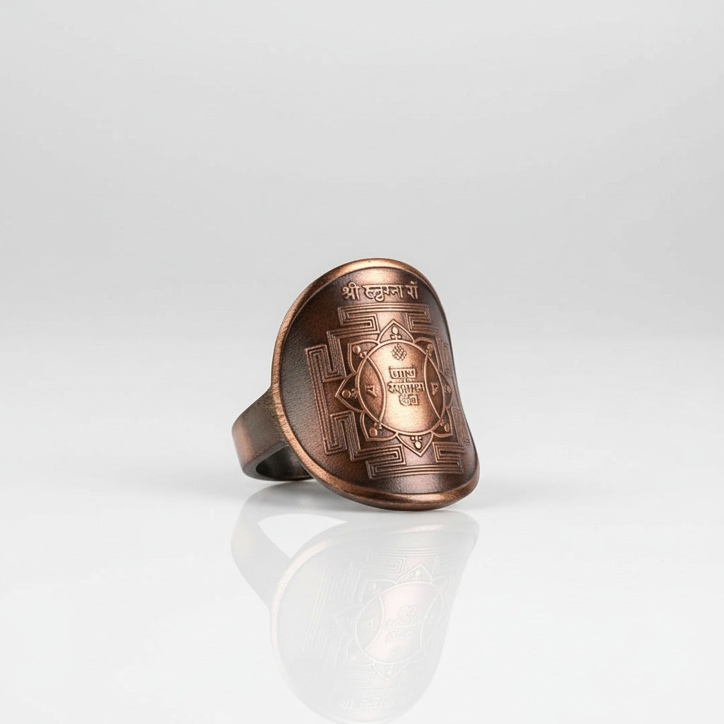 Hanuman Yantra Ring in Copper