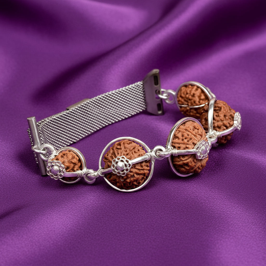 Healing Bracelet-Java-Regular-Silver Basket With Magnetic Band