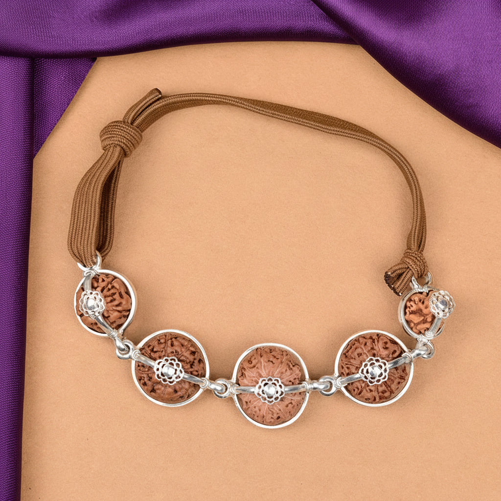 Healing Bracelet-Java-Small-Silver Basket With Elastic