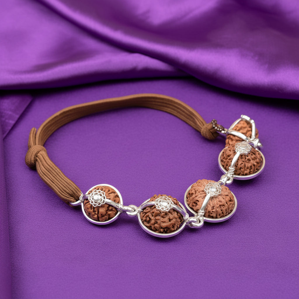 Healing Bracelet-Java-Small-Silver Basket With Elastic