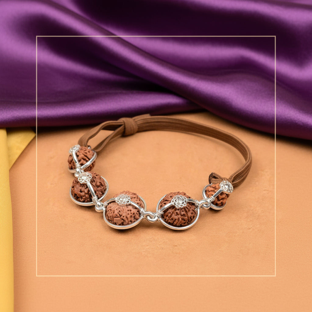 Healing Bracelet-Java-Small-Silver Basket With Elastic