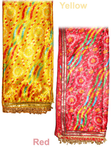 Multi Coloured Chunri-Yellow