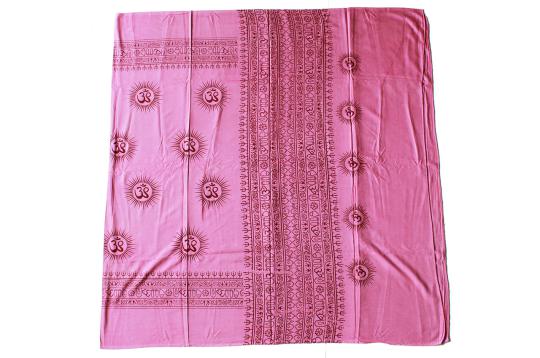 Om Shawl (Small)-Pink