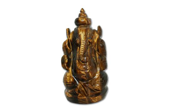 Tiger Eye Ganesh Idol - 130 gms