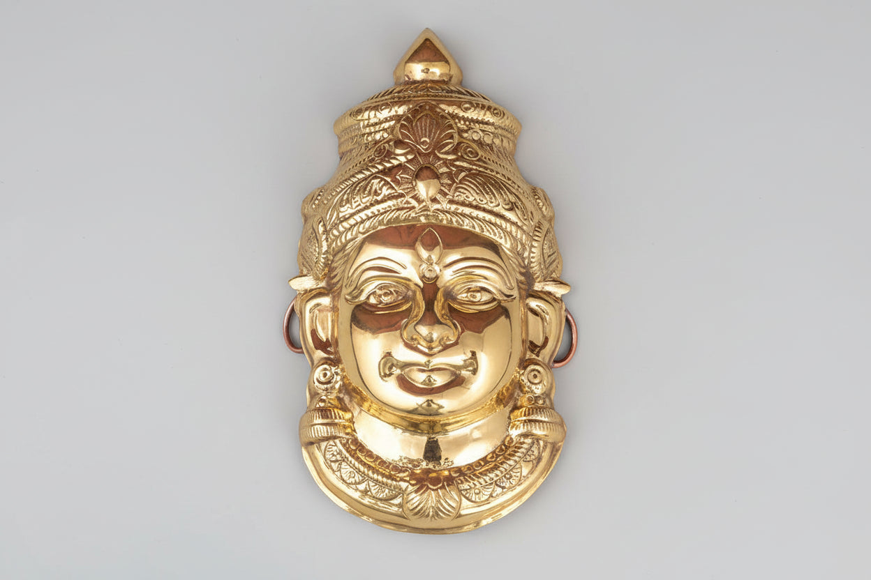 Brass Gauri Face
