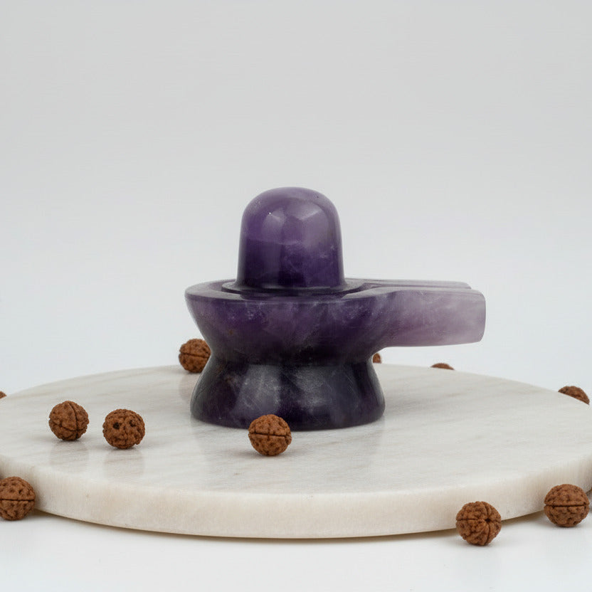 Amethyst Shivaling 150 to 160 gms