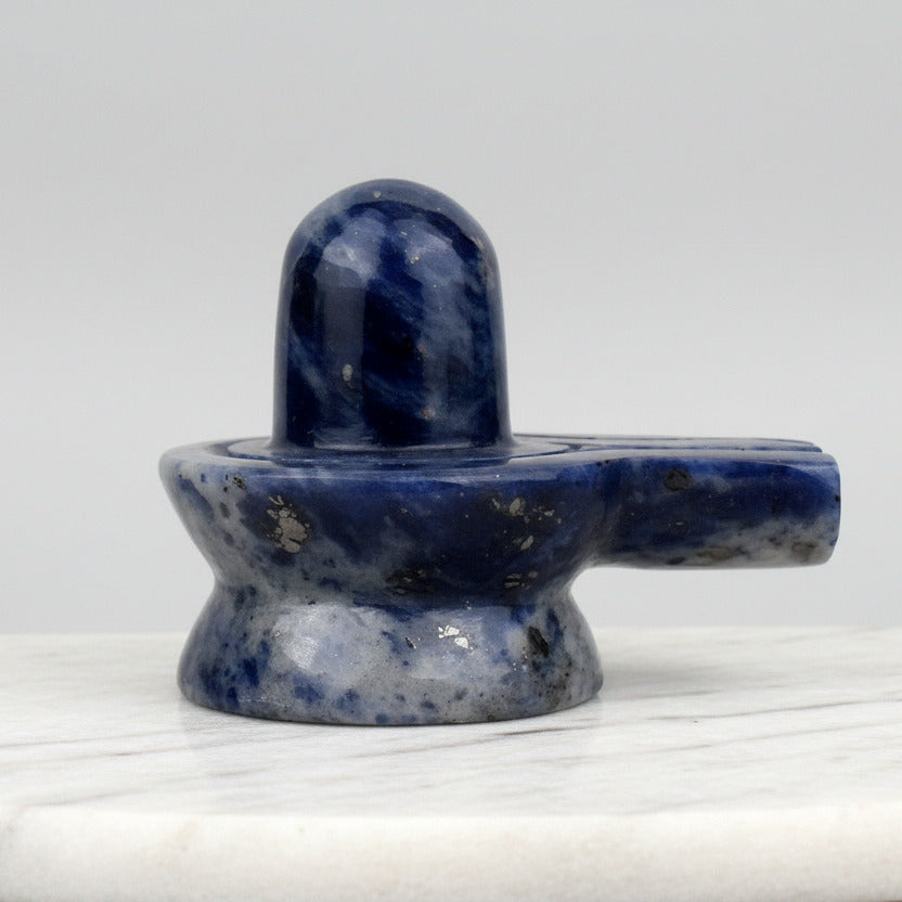 Blue Sodalite Shivaling 100 to 110 gms