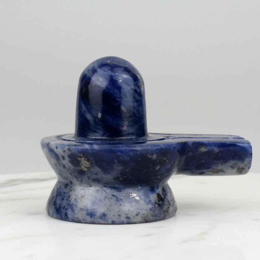 Blue Sodalite Shivaling 150 to 160 gms