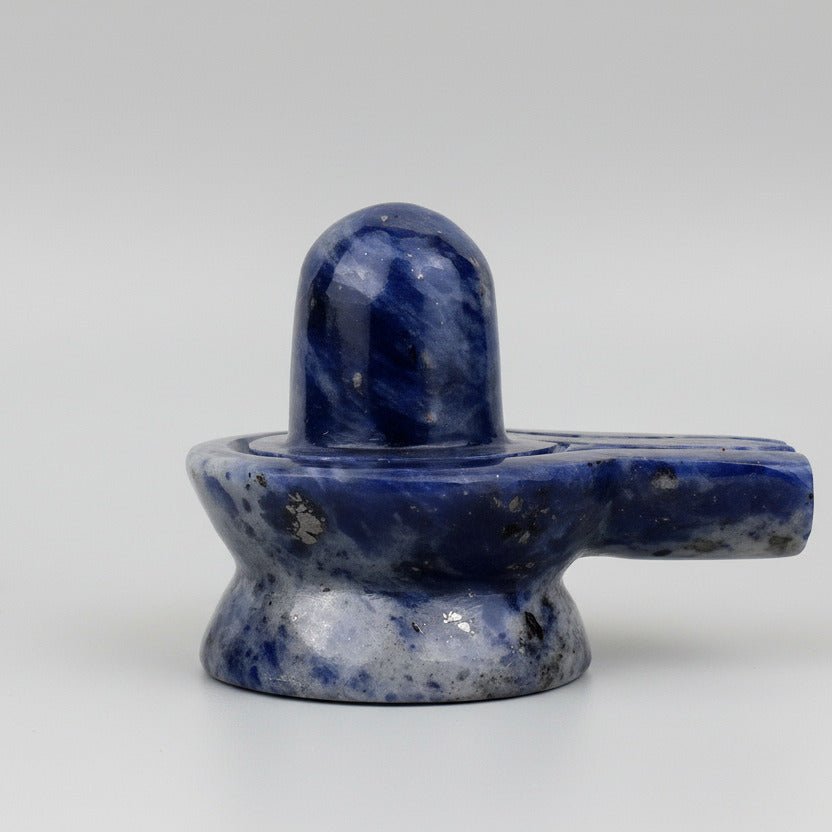 Blue Sodalite Shivaling 200 to 210 gms