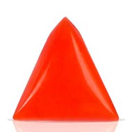 Italian Coral Triangular - 4.4 Carats - Iii